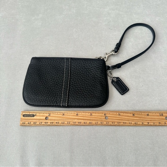 Coach Black Leather Wristlet - Picture 3 of 6